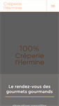 Mobile Screenshot of creperie-hermine.com