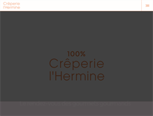 Tablet Screenshot of creperie-hermine.com